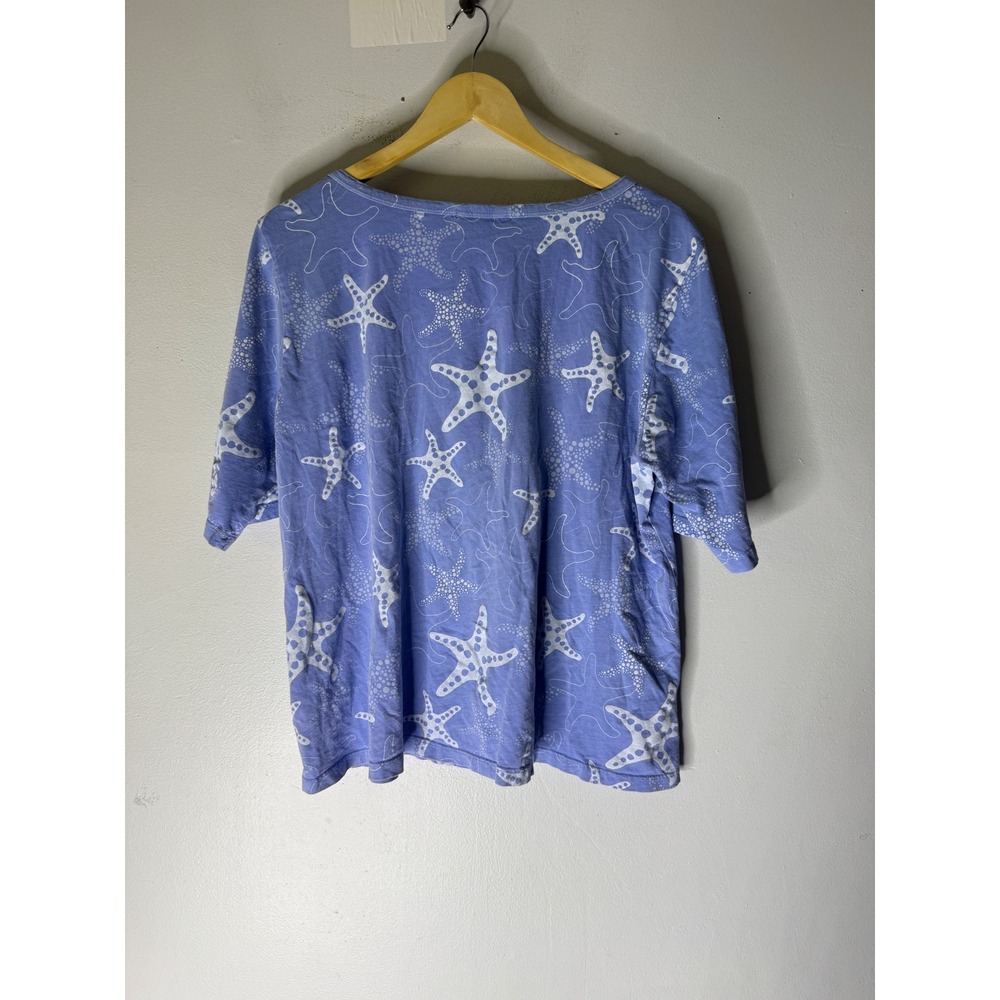 Fresh produce blue‎ short sleeve star print Tshirt 1XL - Picture 2 of 5